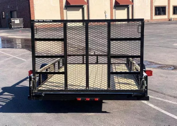 New Top Quality Top Hat 77x14 Open Utility Trailer - Rear Ramp!