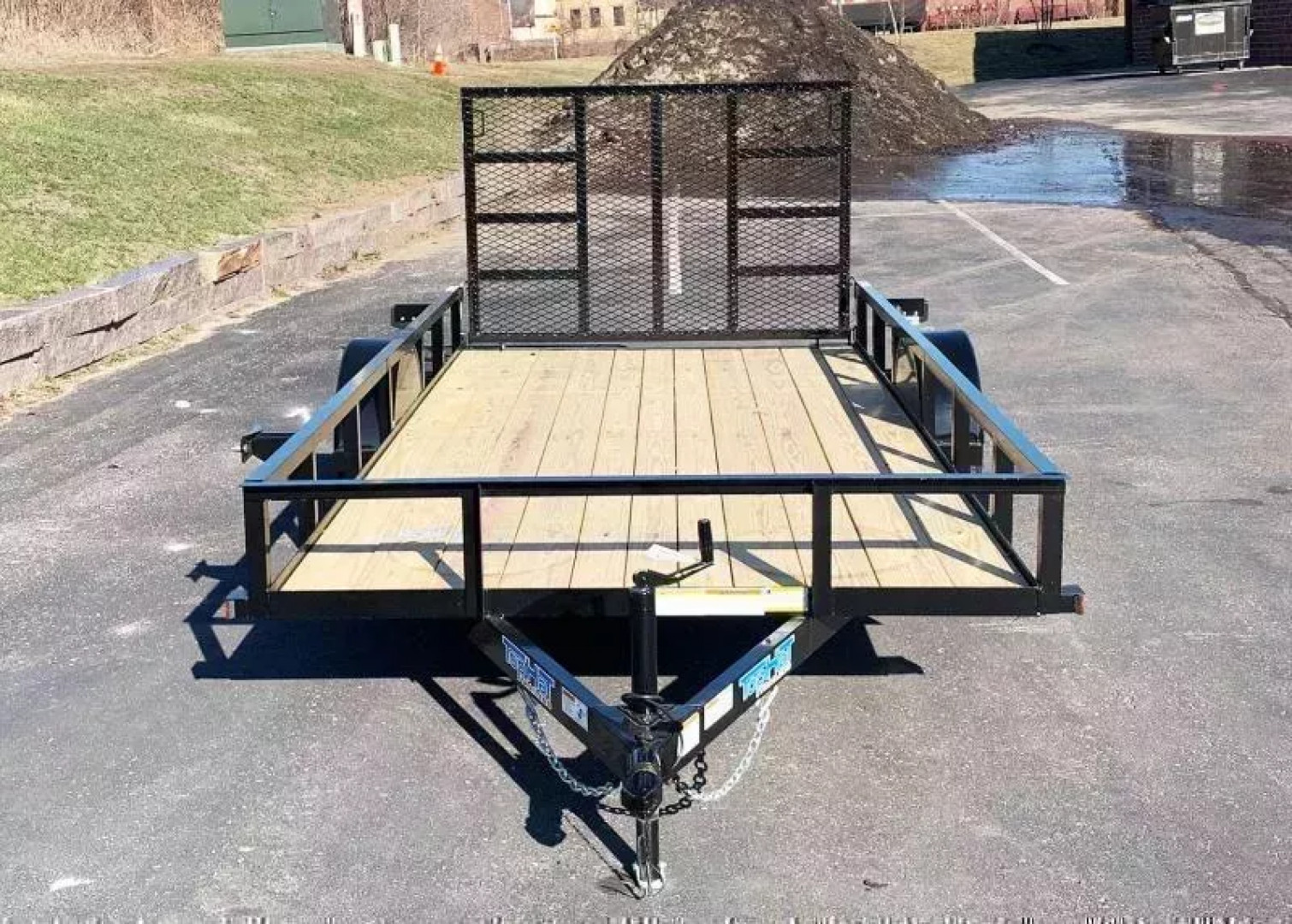 New Top Quality Top Hat 77x14 Open Utility Trailer - Rear Ramp!