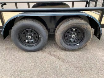 New Top Quality Top Hat 83x14 Tandem Axle Utility Trailer - Rear Ramp!