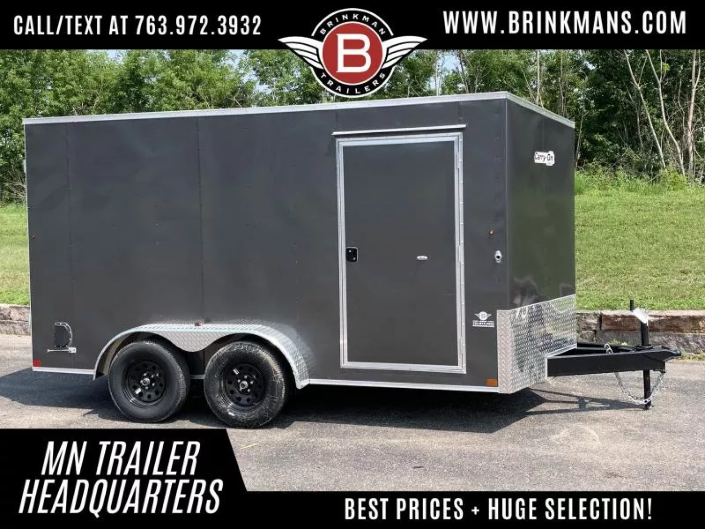 New Carry-On 7x14 Enclosed Trailer - Double doors