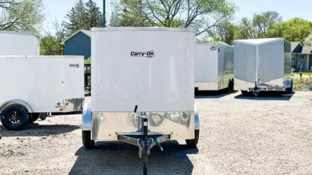 New Carry-On 5x8 Enclosed Trailer - Single Swing Door!