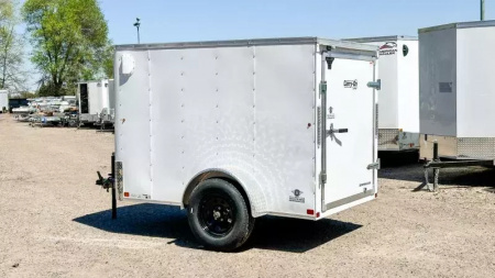 New Carry-On 5x8 Enclosed Trailer - Single Swing Door!
