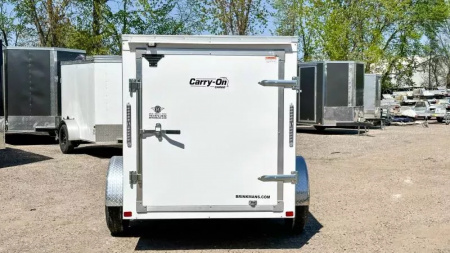 New Carry-On 5x8 Enclosed Trailer - Single Swing Door!