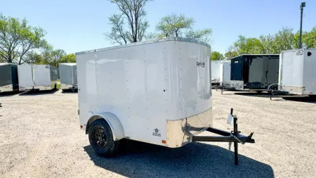 New Carry-On 5x8 Enclosed Trailer - Single Swing Door!