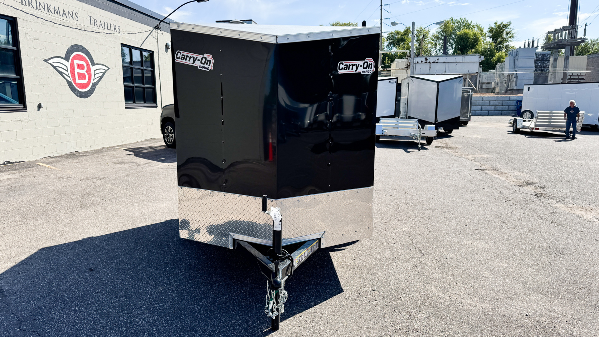 New Carry-On 5x8 Enclosed Trailer - Single Swing Door!