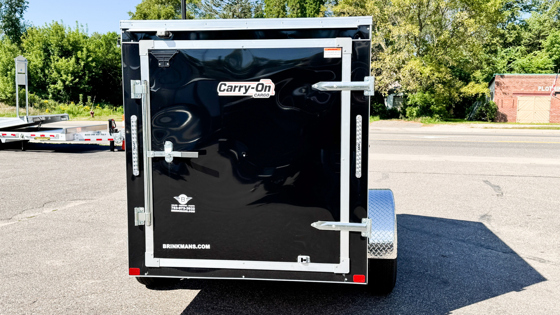 New Carry-On 5x8 Enclosed Trailer - Single Swing Door!