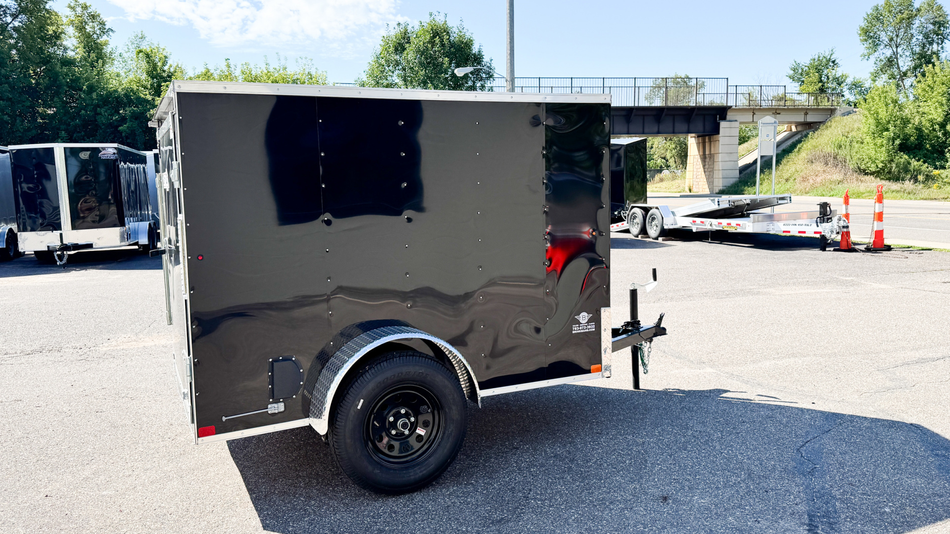 New Carry-On 5x8 Enclosed Trailer - Single Swing Door!