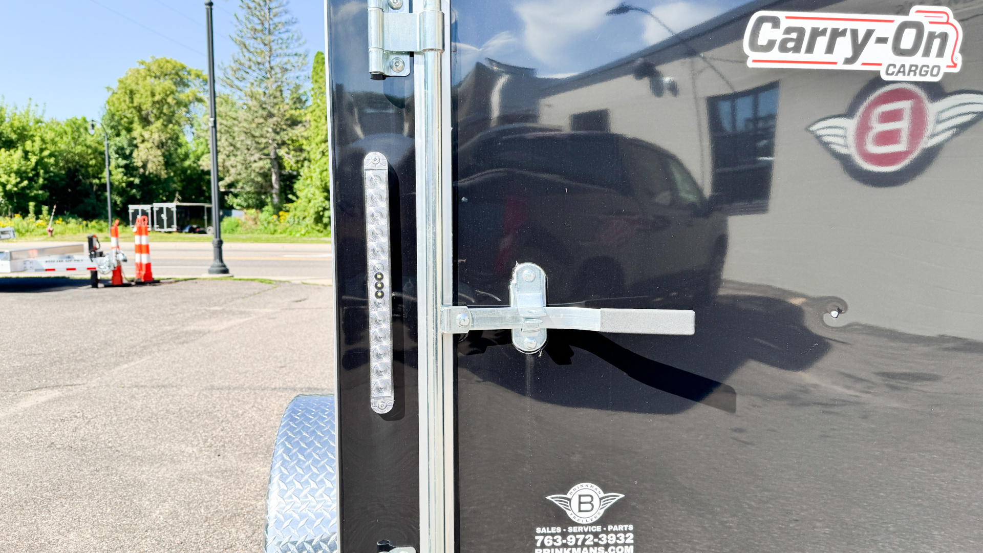 New Carry-On 5x8 Enclosed Trailer - Single Swing Door!