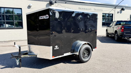 New Carry-On 5x8 Enclosed Trailer - Single Swing Door!