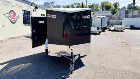 New Carry-On 5x8 Enclosed Trailer - Single Swing Door!