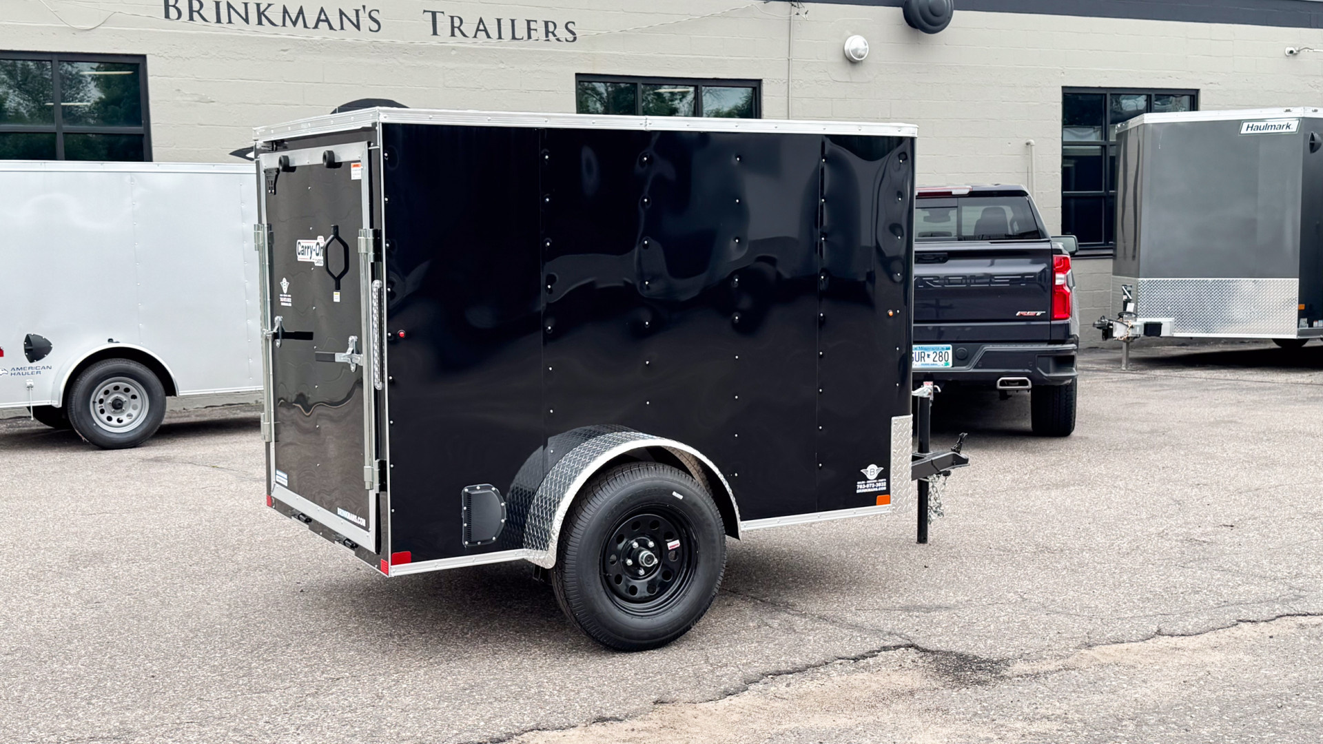 New Carry-On 5x8 Enclosed Trailer - Ramp Door!