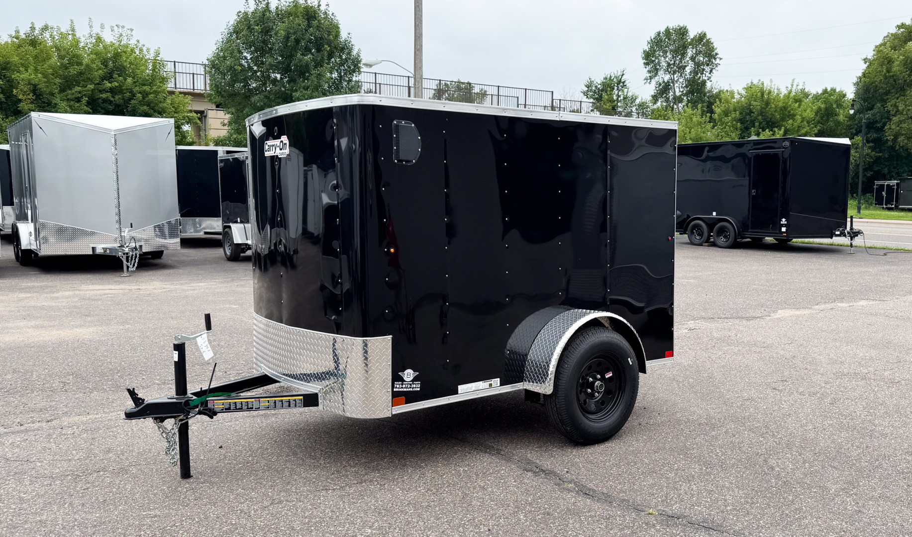New Carry-On 5x8 Enclosed Trailer - Ramp Door!
