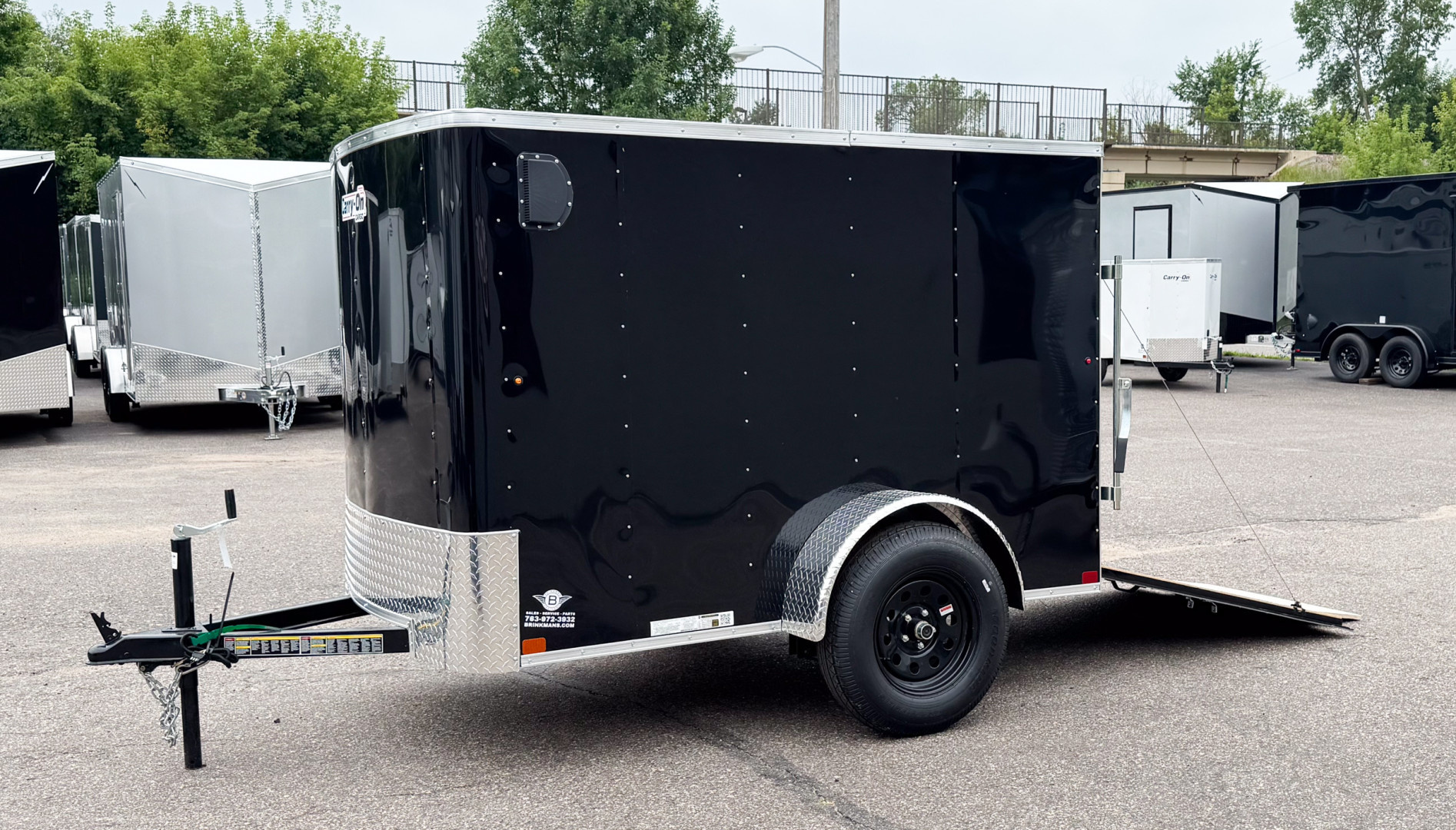New Carry-On 5x8 Enclosed Trailer - Ramp Door!