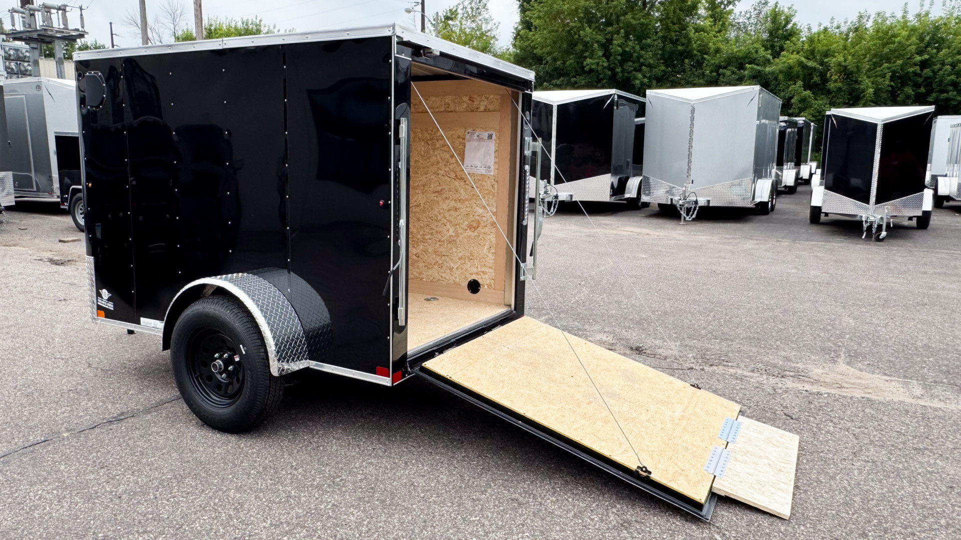 New Carry-On 5x8 Enclosed Trailer - Ramp Door!