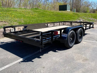 New Top Quality Top Hat 83x18 Tandem Axle Steel Utility Trailer