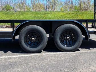 New Top Quality Top Hat 83x18 Tandem Axle Steel Utility Trailer