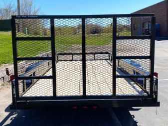 New Top Quality Top Hat 83x18 Tandem Axle Steel Utility Trailer