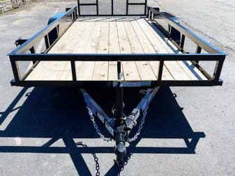 New Top Quality Top Hat 83x18 Tandem Axle Steel Utility Trailer