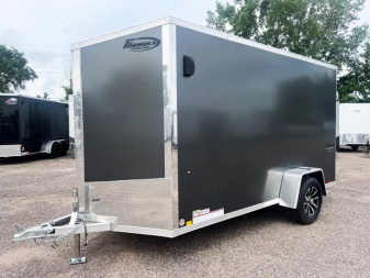 New Formula 6x12 Triumph Aluminum Enclosed Cargo  Trailer - Rear Ramp!