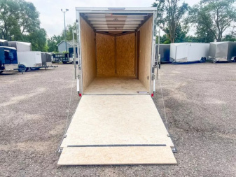 New Formula 6x12 Triumph Aluminum Enclosed Cargo  Trailer - Rear Ramp!