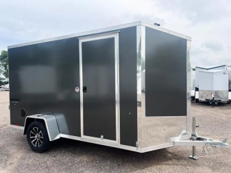New Formula 6x12 Triumph Aluminum Enclosed Cargo  Trailer - Rear Ramp!