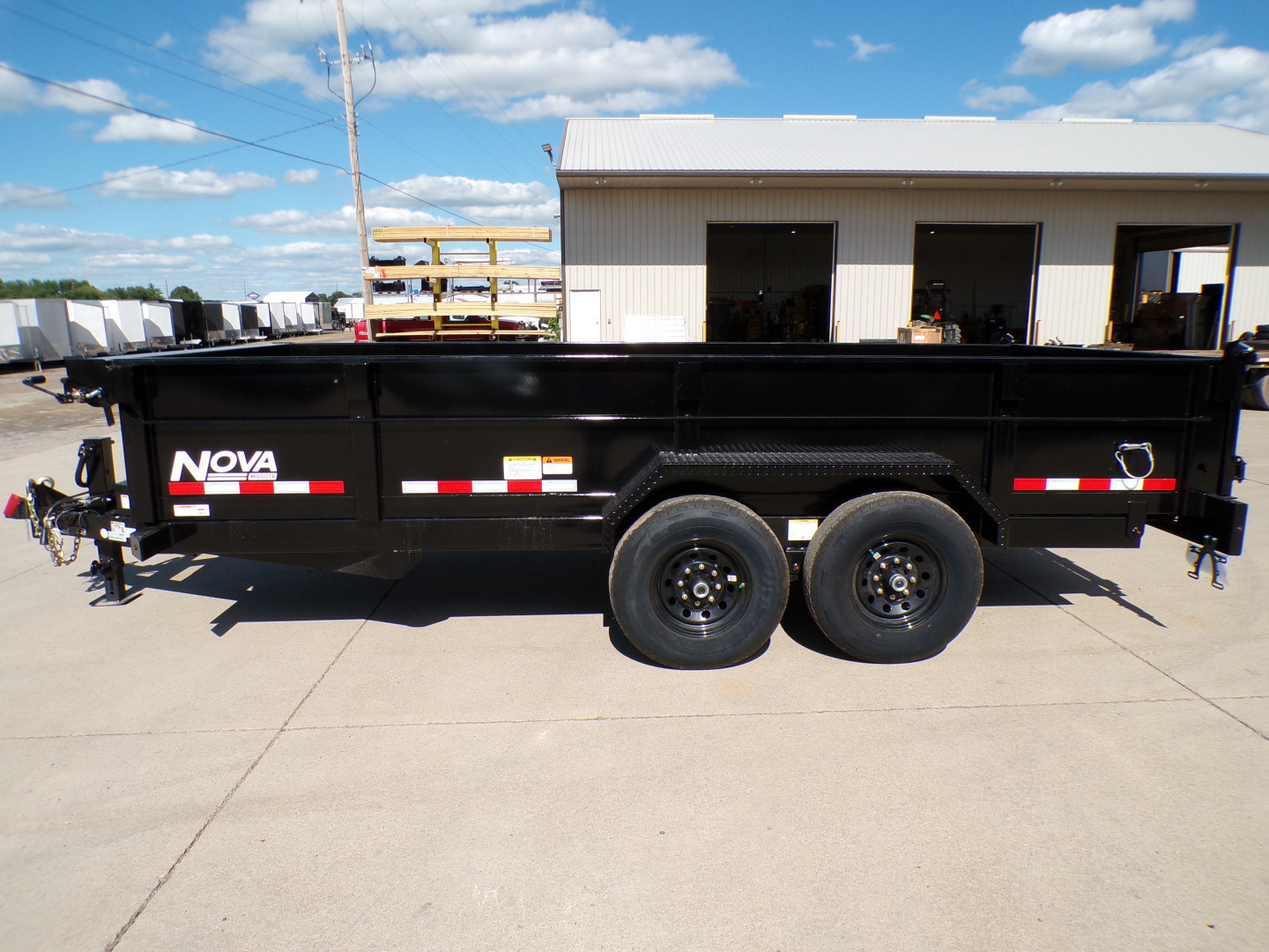 New 2025 Midsota *DEALER DEMO* Nova 8216 14K Dump Trailer - 487