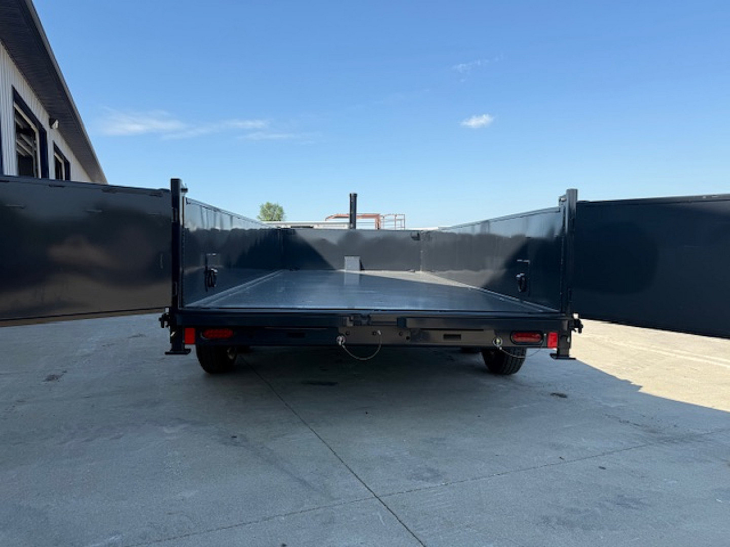 New 2026 Hillcrest Deep Charcoal 7'X16' 15.4K Demco Coupler Dump Trailer