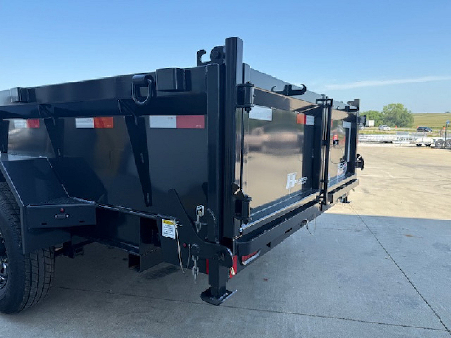 New 2026 Hillcrest Deep Charcoal 7'X16' 15.4K Demco Coupler Dump Trailer