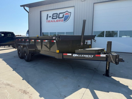 New 2026 Hillcrest Deep Charcoal 7'X16' 15.4K Demco Coupler Dump Trailer