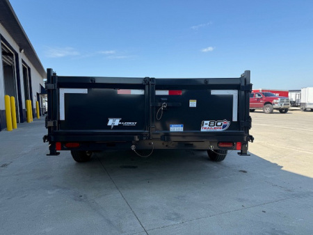 New 2026 Hillcrest Deep Charcoal 7'X16' 15.4K Demco Coupler Dump Trailer