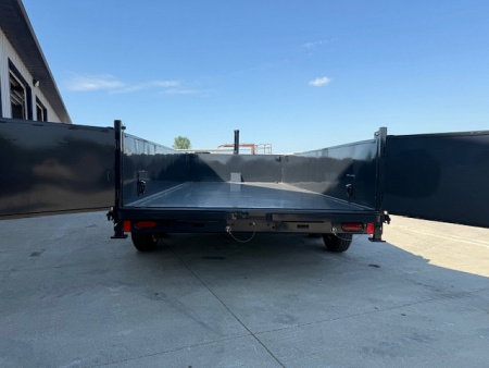 New 2026 Hillcrest Deep Charcoal 7'X16' 15.4K Demco Coupler Dump Trailer