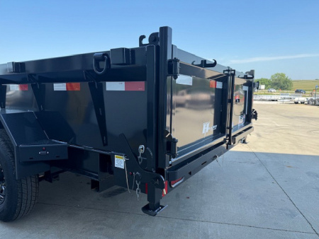 New 2026 Hillcrest Deep Charcoal 7'X16' 15.4K Demco Coupler Dump Trailer