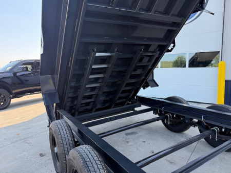 New 2026 Hillcrest Deep Charcoal 7'X16' 15.4K Demco Coupler Dump Trailer