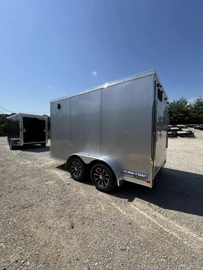New 2025 Sure-Trac 7 x 12 Pro Series Enclosed Wedge Cargo Trailer  TA 7K