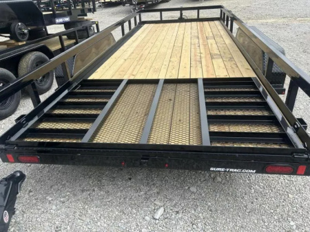 New 2025 Sure-Trac 7 x 14 Tube Top Utility 10K Utility Trailer