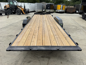 New NEW 2025 H&H Speedloader 22’ POWER TILTbed flatbed Trailer 2-7000 lb axles =14K DRIVE OVER FENDERS