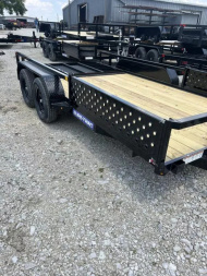 New 2025 Sure-Trac 7 x 18 Tube Top ATV 7K