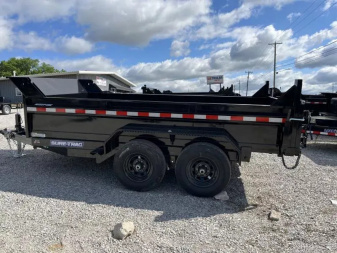 New 2025 Sure-Trac 6 x 12 SD Low Profile Dump Trailer  10K Single Ram