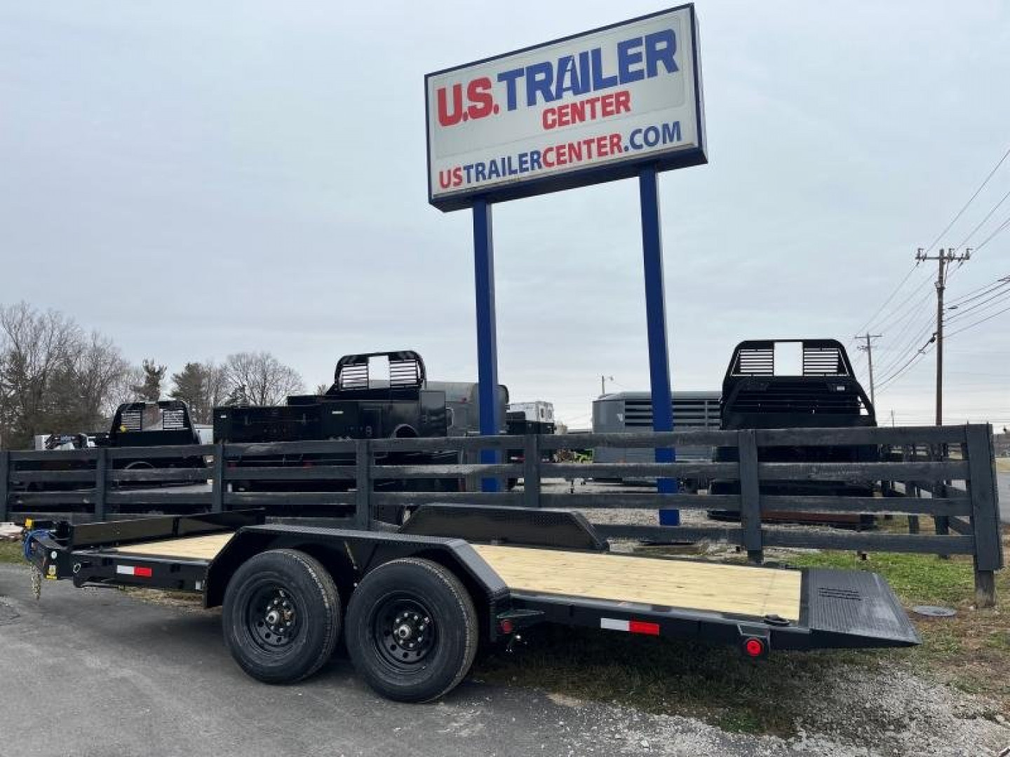 New 83" X 16' TILT-N-GO TANDEM AXLE TILT DECK I-BEAM FRAME