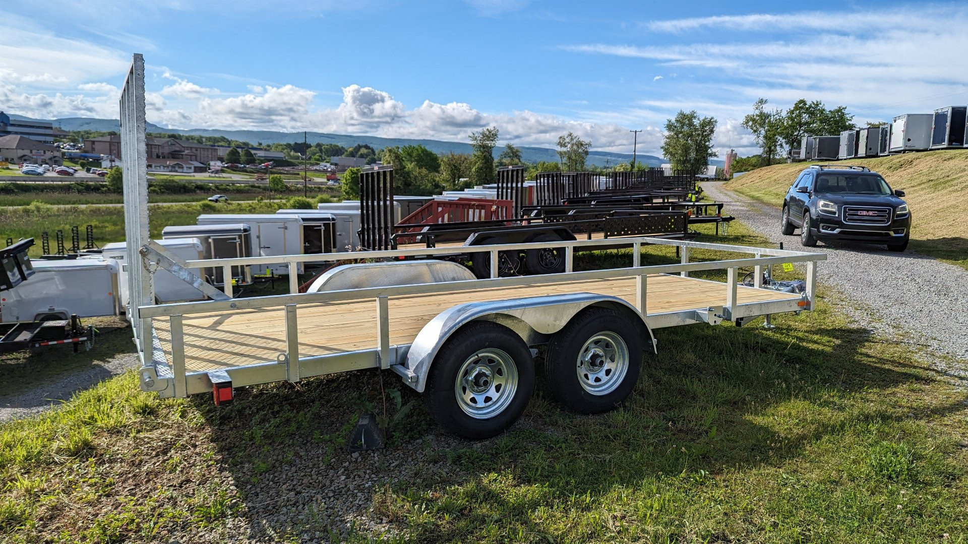 New 2026 Load Rite 6x16 Tandem ALL GALVANIZED Utility w/ Spring Assist Gate