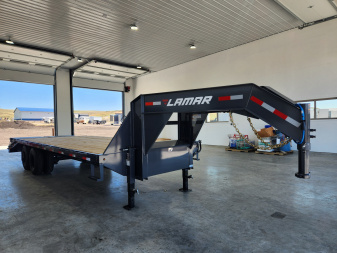 New 2026 Lamar 25'Gooseneck Deckover Trailer 20K