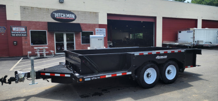 New 6' 3" x 16 Air Tow UT16-14 Drop Deck Utility Flatbed Equipment Trailer 18k w/24" Sides
