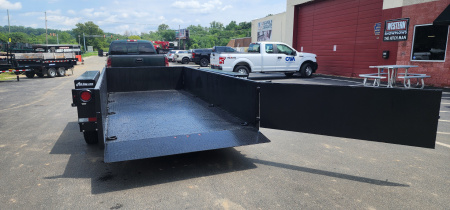 New 6' 3" x 16 Air Tow UT16-14 Drop Deck Utility Flatbed Equipment Trailer 18k w/24" Sides