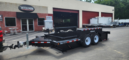 New 6' 3" x 16 Air Tow UT16-14 Drop Deck Utility Flatbed Equipment Trailer 18k w/24" Sides