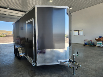 New 2025 Stealth 7.4x16 Aluminum Cargo Trailer
