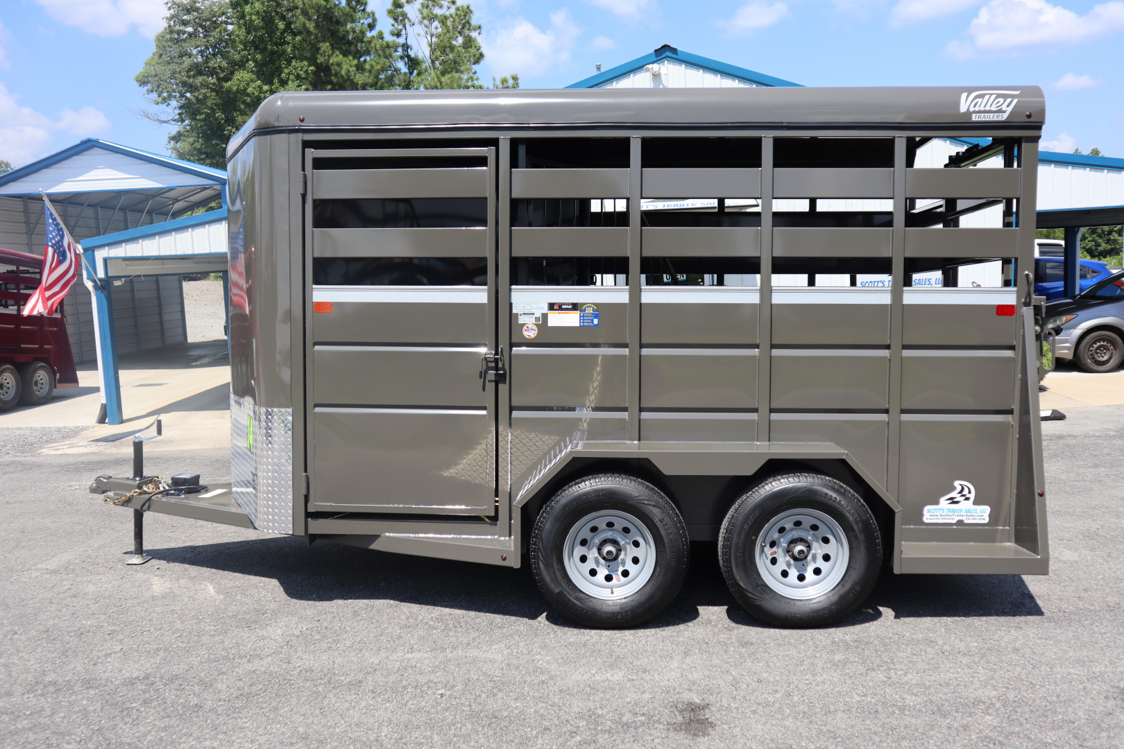 New 2026 Valley Trailers 2-Horse Economy Slant 14' x 6'8" x 7' (2800)