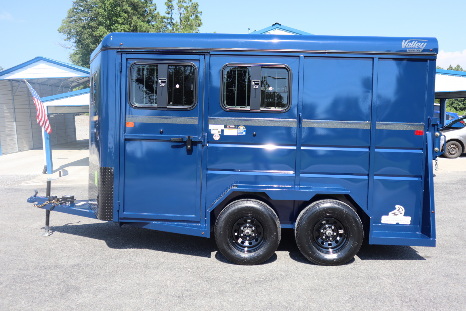 New 2026 Valley Trailers 2-Horse Slant Tack 14' x 6'8" x 7' (2820) Thoroughbred