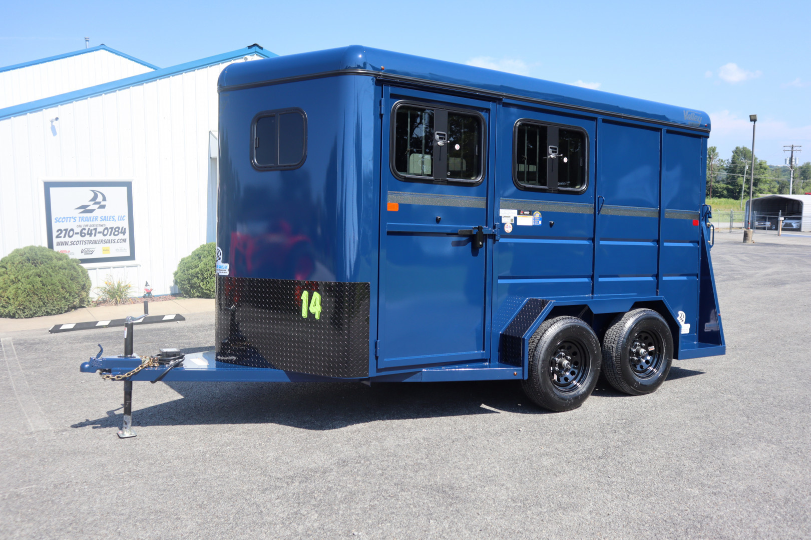 New 2026 Valley Trailers 2-Horse Slant Tack 14' x 6'8" x 7' (2820) Thoroughbred