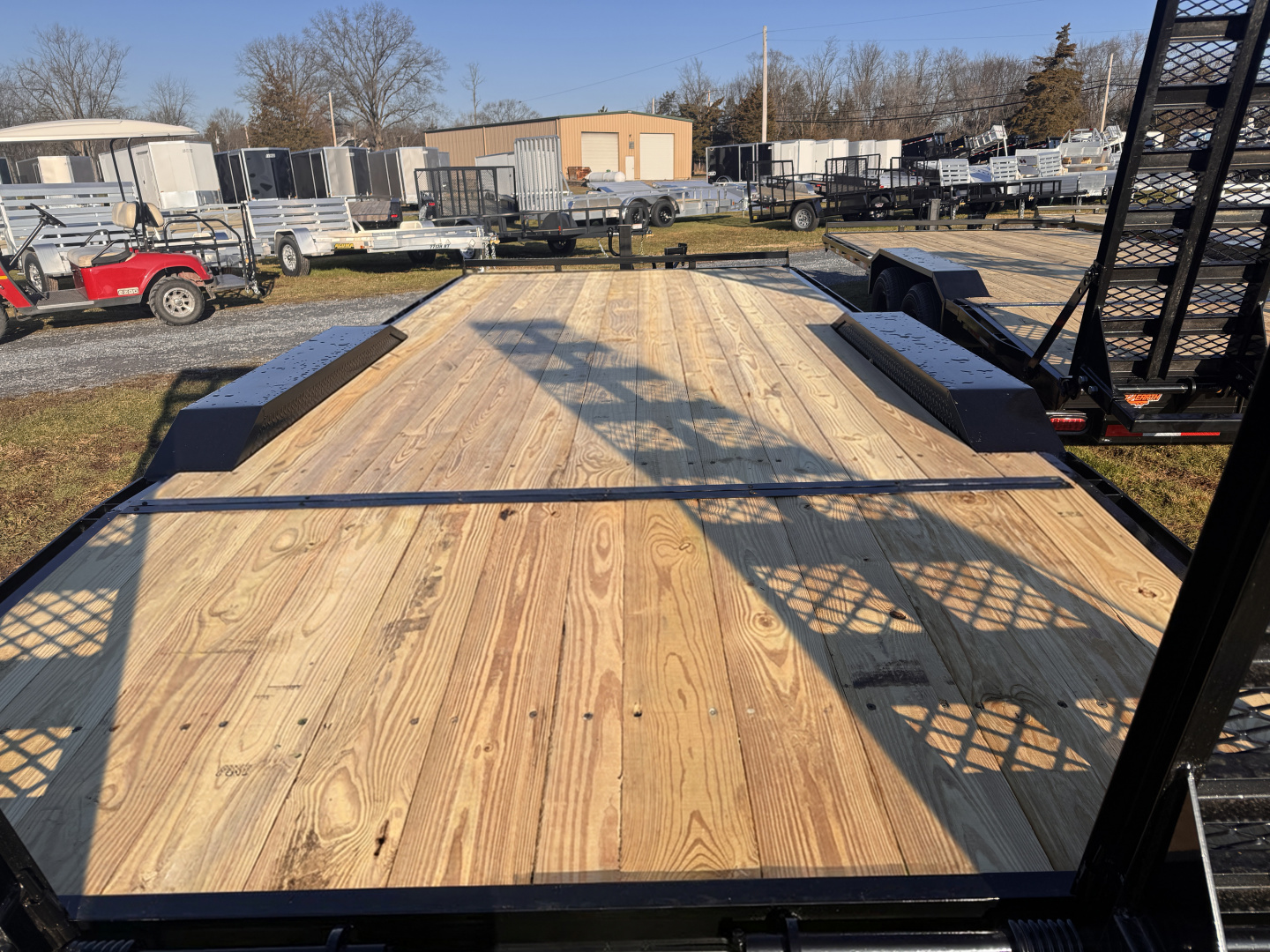 New 2026 Down 2 Earth Trailers DTE10220EDO7B 14K Equipment Trailer DECKOVER DRIVE OVER FENDERS