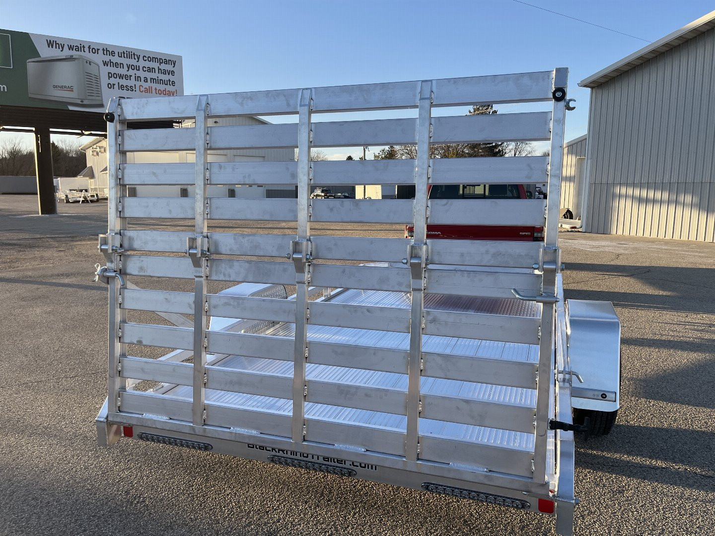 New 2026 Black Rhino *INCOMING* Aluminum 74"x12' Low Profile LPS7812A w/ Bi-Fold Gate ATV Trailer